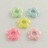 AB Color Plated Opaque Acrylic Bead Frames SACR-Q106-14-1