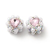Polymer Clay Rhinestone Beads RGLA-D050-04B-3
