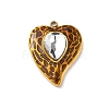 304 Stainless Steel Rhinestone Pendants STAS-P453-19G-05-1
