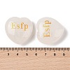 Natural Quartz Crystal Heart Engraving MBTI Figurines Statues for Home Office Desk Decorations G-K353-05K-3