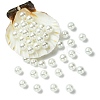 ABS Plastic Imitation Pearl Round Beads MACR-YW0002-8mm-82-1