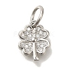 Brass Micro Pave Cubic Zirconia Pendants KK-Q001-12P-1