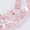 Electroplate Glass Beads Strands EGLA-J145-6mm-AB02-3