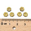 Brass Rhinestone Spacer Beads RB-A014-L6mm-05G-4