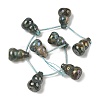 Electroplate Natural Hemimorphite Beads Strands G-U012-A04-3