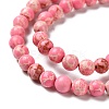 Synthetic Imperial Jasper Dyed Beads Strands G-D077-A01-01F-5