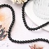 Synthetic Black Stone Beads Strands X-GSR6mmC044-6