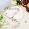 1 Strand Handmade Lampwork Inner Flower Rondelle Beads Strands LAMP-TA0002-72K-4