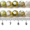 Dyed & Heated Natural Fire Crackle Agate Beads Strands G-P539-B01-22-5