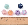 Resin Rhinestone Beads FIND-P027-G-4