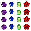 Flat Back & Back Plated Acrylic Rhinestone Cabochons MACR-TA0001-62A-3