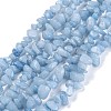 Dyed Natural Aquamarine Beads Strands X-G-F703-12-1