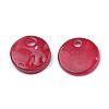 Spray Paint Freshwater Shell Charms SHEL-Q014A-003-2