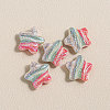 15Pcs Printed Resin Beads RESI-CJC0006-036J-1
