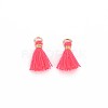 Polycotton(Polyester Cotton) Tassel Pendant Decorations X-FIND-S281-29-2