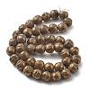 Electroplated Natural Lava Rock Beads Strands G-A251-D01-01G-1
