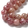 Natural Strawberry Quartz Beads Strands G-L595-C03-03-4