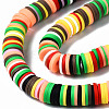 Handmade Polymer Clay Beads Strands CLAY-R089-8mm-149-2