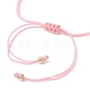 Flower Glass Seed Beads & Natural Agate Beaded Bracelets BJEW-MZ00222-06-5