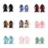 Natural & Synthetic Mixed Gemstone Pendants G-N342-106-1