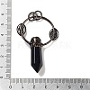 Natural Obsidian Faceted Pointed Bullet Big Pendants G-A221-02A-3