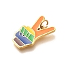 Pride 304 Stainless Steel Enamel Pendants LS-STAS-B079-01G-11-2