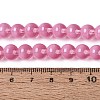 Transparent Glass Imitation Cat Eye Beads Strands GLAA-Q110-01B-13-4