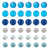2 Strands 2 Styles Dyed Natural Dragon Veins Agate Beads Strands G-TA0002-44-3
