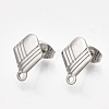 Non-Tarnish 304 Stainless Steel Stud Earring Findings STAS-S079-60B-2