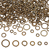 300Pcs 6 Styles Brass Open Jump Rings KK-LP0001-37-1