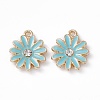 Alloy Rhinestone Pendants PALLOY-P287-01LG-03-2