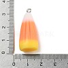 Halloween Opaque Resin Pendants X-RESI-C049-01-3