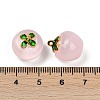 Transparent Glass Apple Pendants DGLA-E004-16J-3