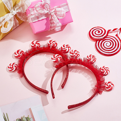 Cloth Lollipop Hair Bands for Women Girl OHAR-WH0021-89A-1