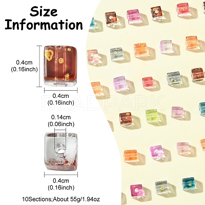 Spray Painted Glass Seed Beads SEED-FS0001-36-1
