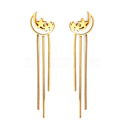 304 Stainless Steel & Shell Stud Earrings for Women WG2C931-01-1