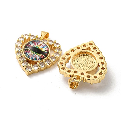 Golden Brass Pendants KK-L209-005G-07-1