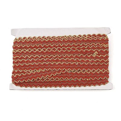 12M Metallic Polyester Braided Lace Trim Ribbons OCOR-WH0060-73C-1