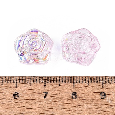 Electroplate Transparent Glass Beads Strands EGLA-N056-02A-02-1