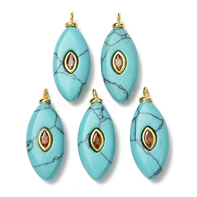 Dyed Synthetic Turquoise Pendants GG-CBAA798-04G-02-1