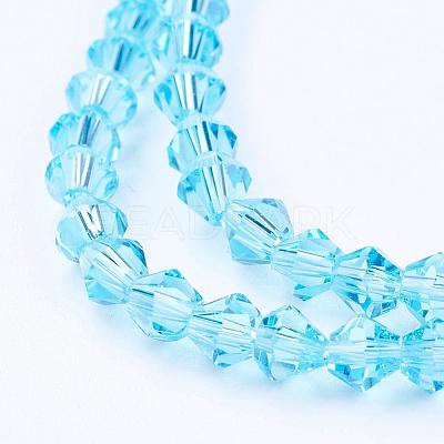 Imitation Austrian Crystal 5301 Bicone Beads GLAA-S026-06-1