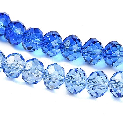 Transparent Painted Glass Beads Strands X1-DGLA-A034-T6mm-A01-1