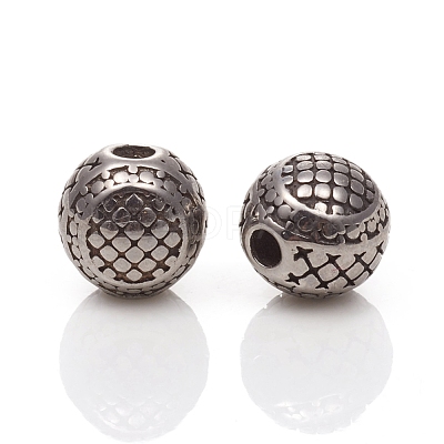 304 Stainless Steel Beads STAS-I134-07AS-1