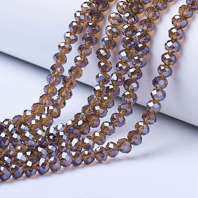 Electroplate Glass Beads Strands EGLA-A044-T4mm-A02-1