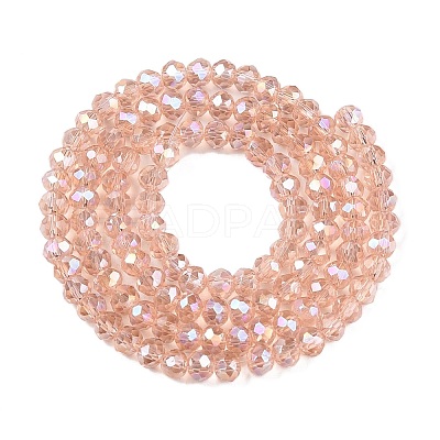 Electroplate Glass Beads Strands EGLA-A044-T3mm-B21-1