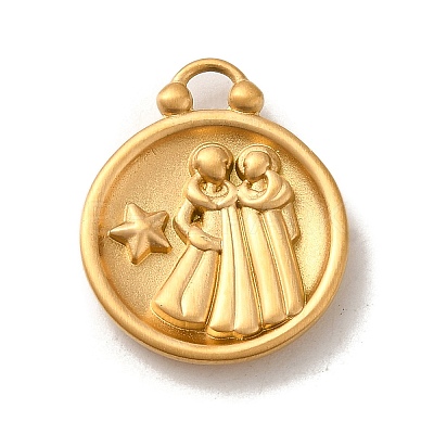 304 Stainless Steel Pendants STAS-L022-306MG-03-1
