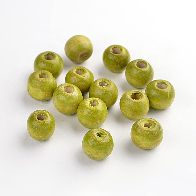 Natural Maple Wood Beads TB12mmY-7-1