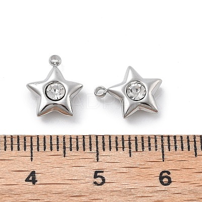 304 Stainless Steel Pendants STAS-Z121-55P-1