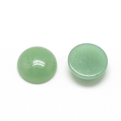 Natural Green Aventurine Cabochons G-R416-6mm-43-1