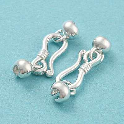 925 Sterling Silver S-Hook Clasps STER-Q191-07A-S-1